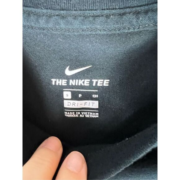 Nike Tee Dri Fit Black Top Size Small 7/8 - Picture 2 of 4